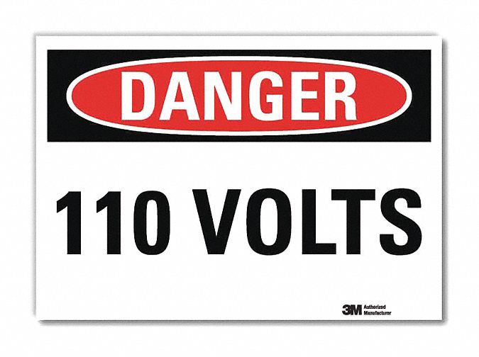 Danger Sign 5inx7in Reflective Sheeting