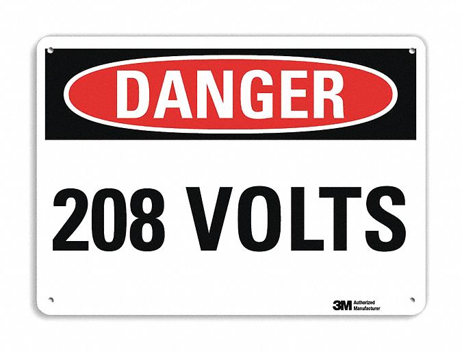 Danger Sign 7 inx10 in Plastic