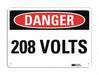 Danger Sign 7 inx10 in Plastic