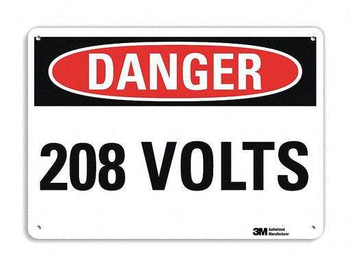 Danger Sign 10 in x 14 in Plastic
