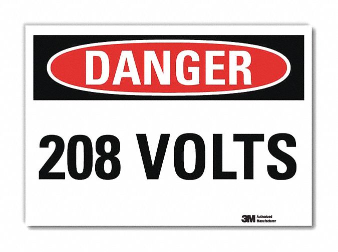 Danger Sign 10 in x 14 in Rflct Sheeting