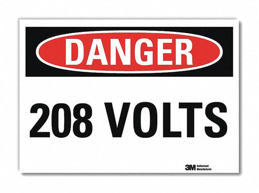 Danger Sign 7inx10in Reflective Sheeting
