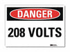 Danger Sign 5inx7in Reflective Sheeting