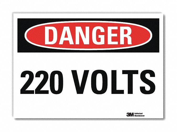 Danger Sign 10 in x 14 in Rflct Sheeting