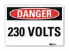 Danger Sign 5 in x 7 in Rflct Sheeting