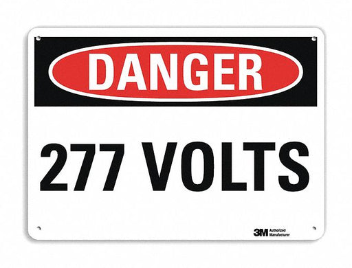 Danger Sign 10 in x 14 in Plastic