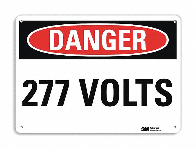 Danger Sign 7 in x 10 in Plastic