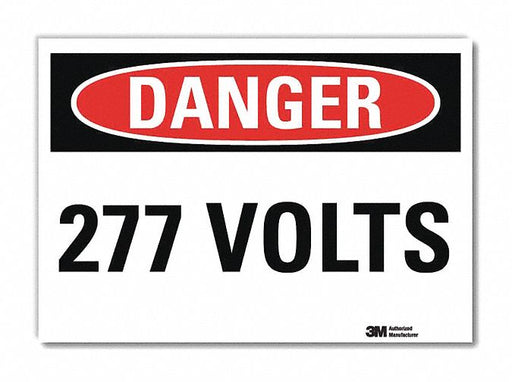 Danger Sign 5inx7in Reflective Sheeting