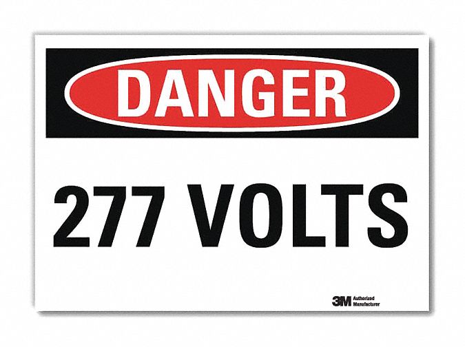 Danger Sign 5inx7in Reflective Sheeting
