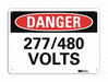 Danger Sign 7 in x 10 in Aluminum