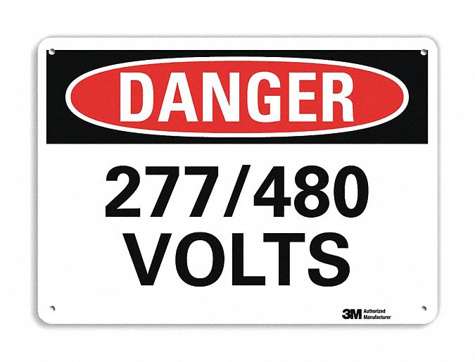 Danger Sign 10 in x 14 in Plastic