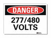 Danger Sign 5inx7in Reflective Sheeting