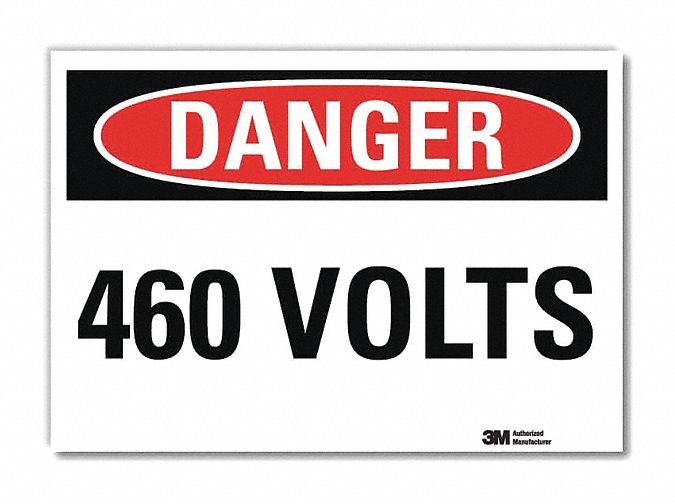 Danger Sign 5inx7in Reflective Sheeting