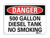 Danger Sign 10 inx14 in Aluminum