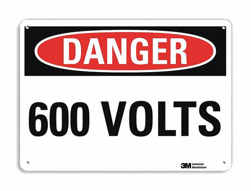 Danger Sign 10 in x 14 in Plastic