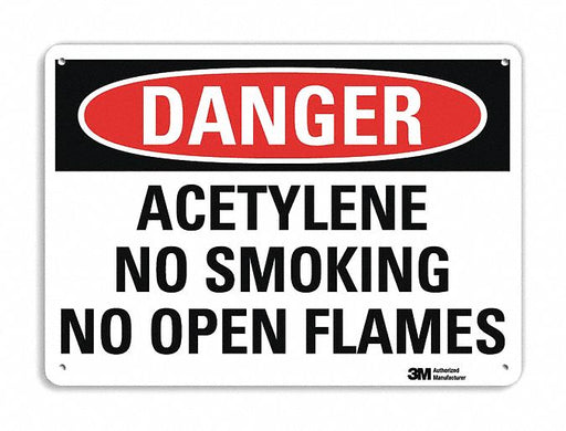 Danger Sign 7 in x 10 in Plastic