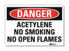 Danger Sign 7 in x 10 in Rflct Sheeting