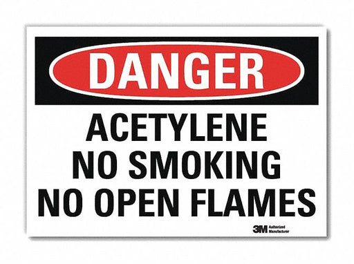 Danger Sign 7 in x 10 in Rflct Sheeting