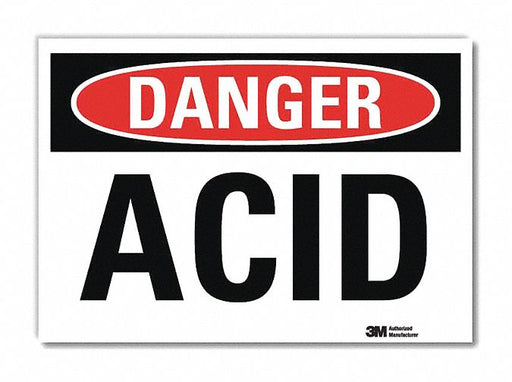 Danger Sign 10 in x 14 in Rflct Sheeting