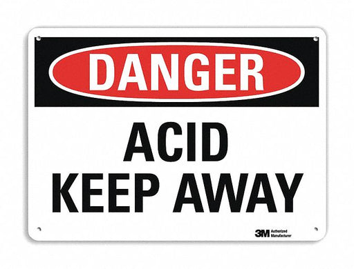 Danger Sign 7 in x 10 in Aluminum