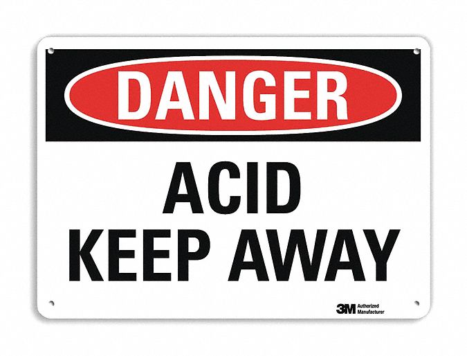 Danger Sign 7 in x 10 in Aluminum