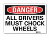 Danger Sign 7 in x 10 in Rflct Sheeting