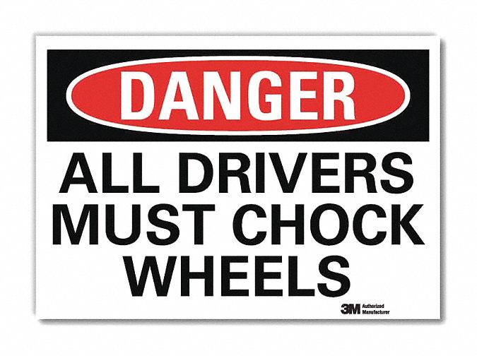 Danger Sign 7 in x 10 in Rflct Sheeting