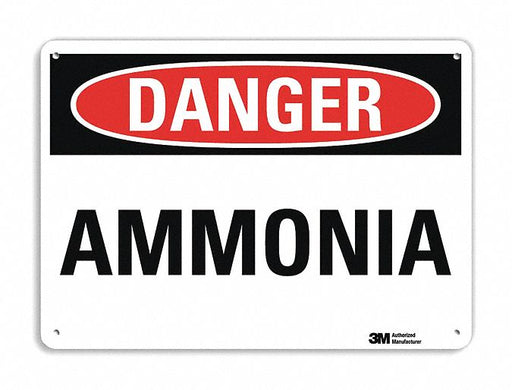 Danger Sign 10 in x 14 in Aluminum