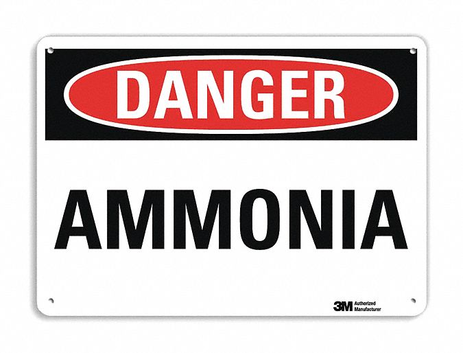 Danger Sign 7 in x 10 in Aluminum