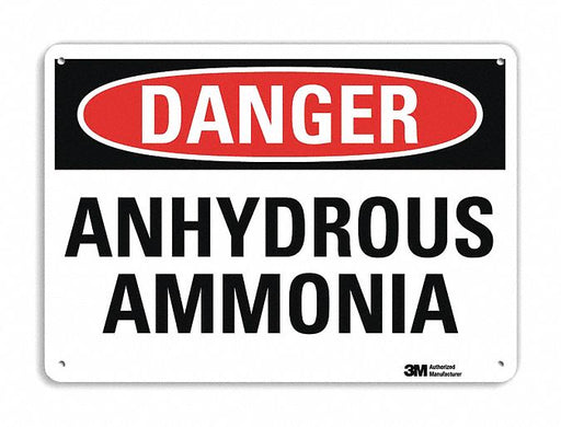 Danger Sign 7 in x 10 in Plastic
