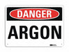 Danger Sign 10 in x 14 in Aluminum