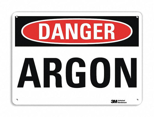 Danger Sign 7 in x 10 in Aluminum