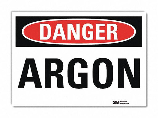 Danger Sign 10 in x 14 in Rflct Sheeting