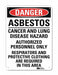 Danger Sign 10 in x 7 in Aluminum