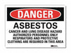 Danger Sign 5 in x 7 in Rflct Sheeting