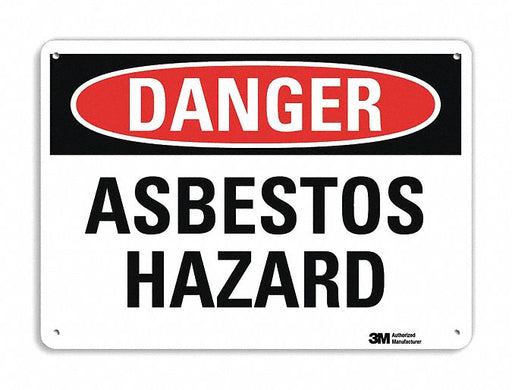 Danger Sign 10 inx14 in Plastic
