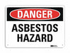 Danger Sign 10 inx14 in Plastic