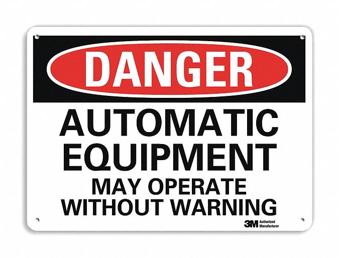 Danger Sign 10 in x 14 in Aluminum