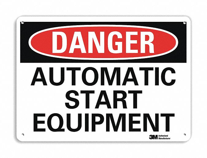 Danger Sign 10 inx14 in Plastic