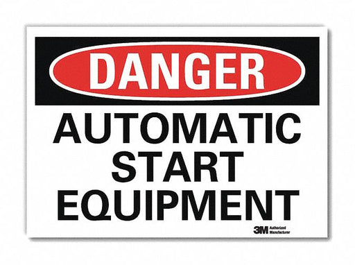 Danger Sign 10 in x 14 in Rflct Sheeting