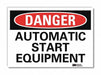 Danger Sign 5 in x 7 in Rflct Sheeting