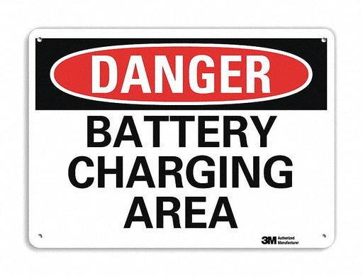 Danger Sign 7 in x 10 in Plastic