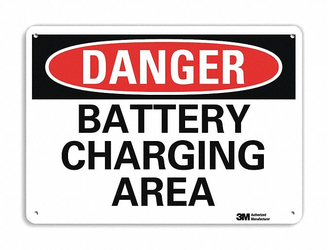 Danger Sign 7 in x 10 in Plastic