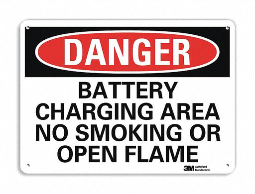 Danger Sign 7 in x 10 in Plastic
