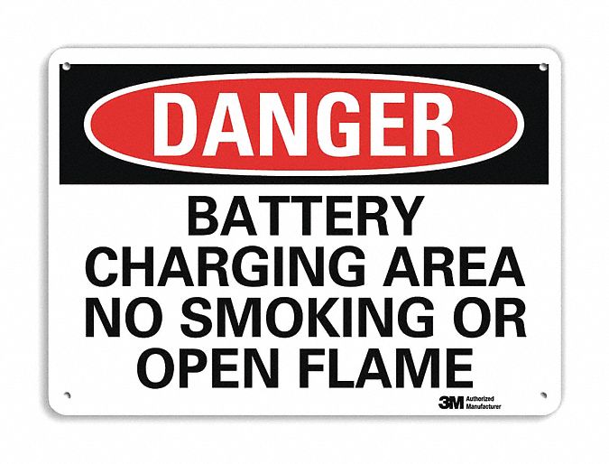 Danger Sign 7 in x 10 in Aluminum