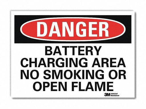 Danger Sign 5 in x 7 in Rflct Sheeting