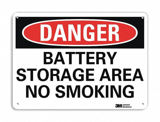 Danger Sign 10 inx14 in Plastic
