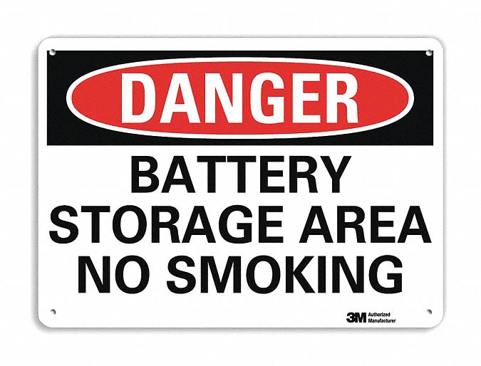 Danger Sign 10 inx14 in Plastic