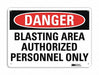 Danger Sign 10 inx14 in Plastic