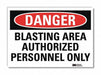 Danger Sign 5inx7in Reflective Sheeting
